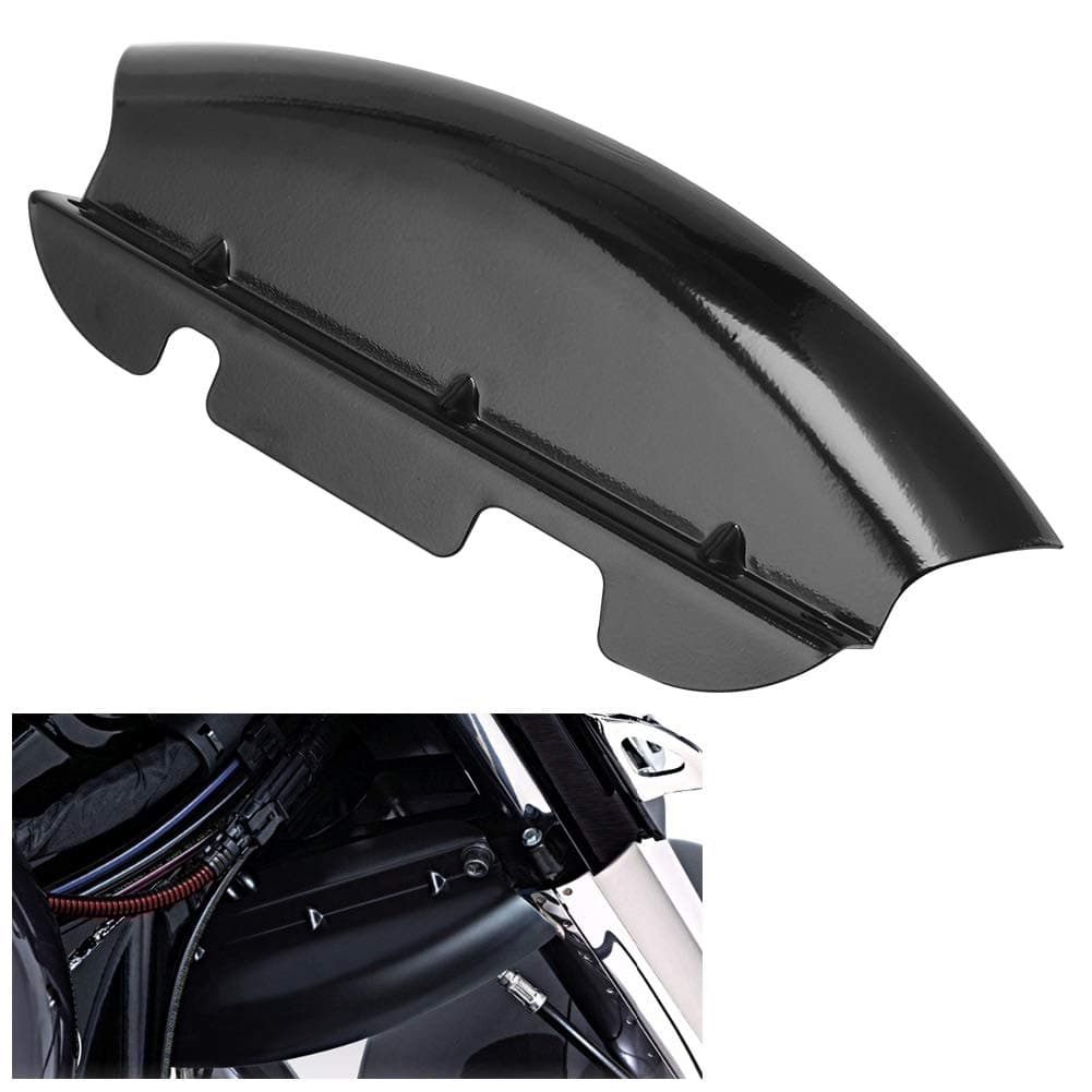 Black Lower Triple Tree Wind Deflector for Harley Touring Electra Glide Street Glide 2014-2023 2022 2021