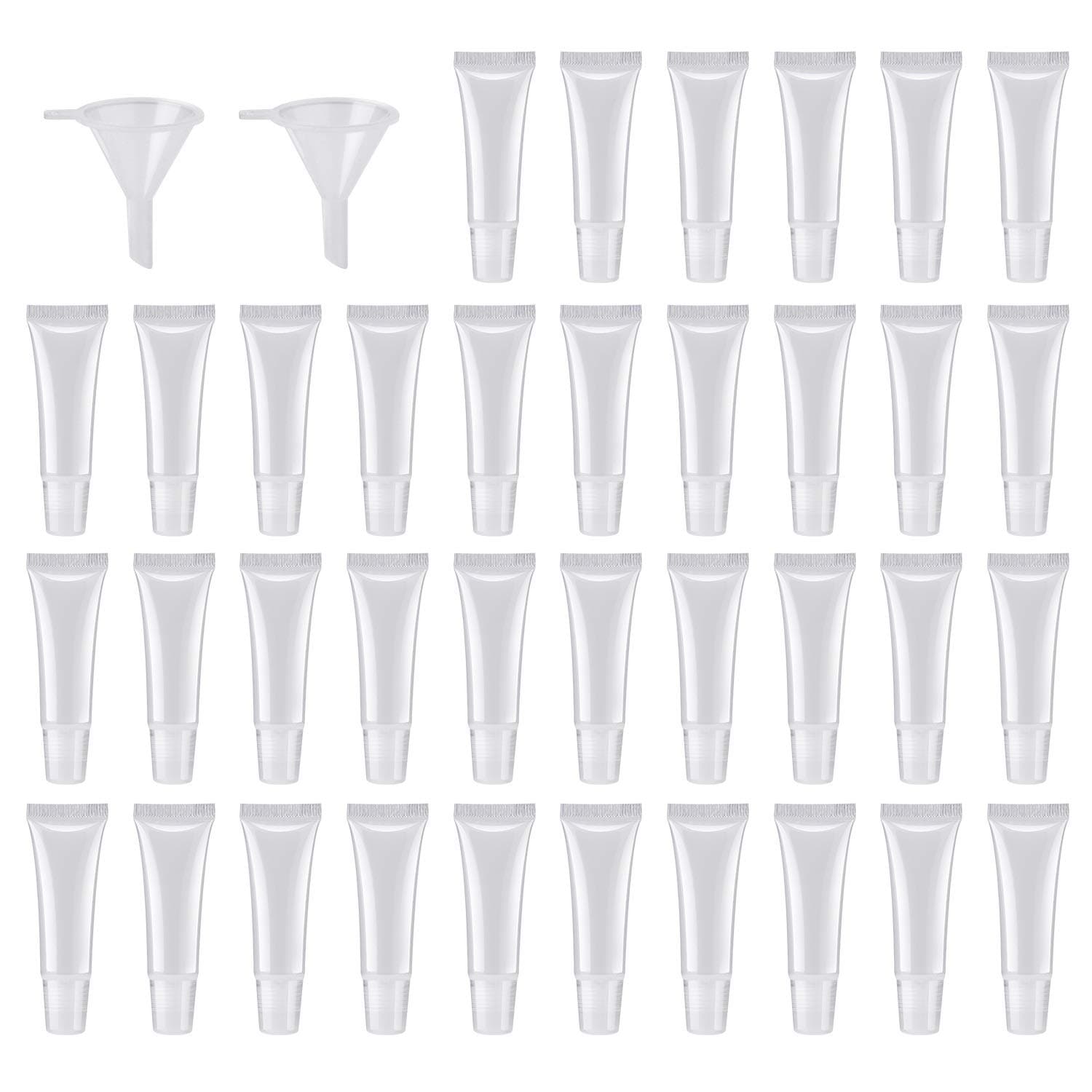 40pcs 10ml Empty Tubes Lip Gloss Containers for Lip Gloss, Balm, Cosmetic