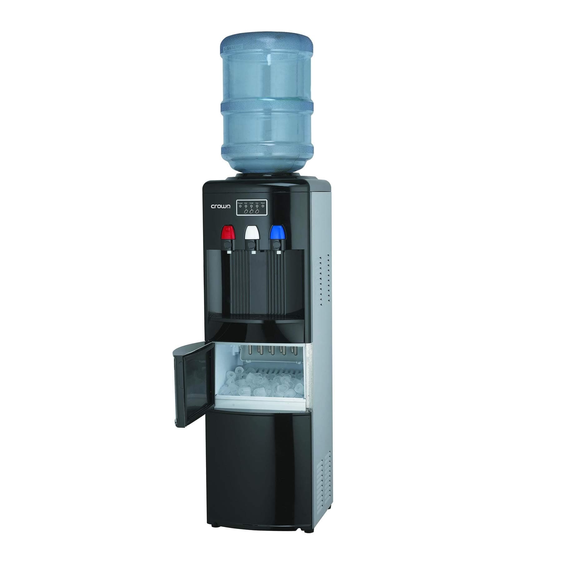 Crownline Top Loading Water Dispenser, Built-in Ice Maker, Hot, Cold & Normal Water Modes, 12kg/24hrs Ice Capacity, Soft-Touch Control Panel, Child Safety Lock, Energy Efficient Design | WD-232