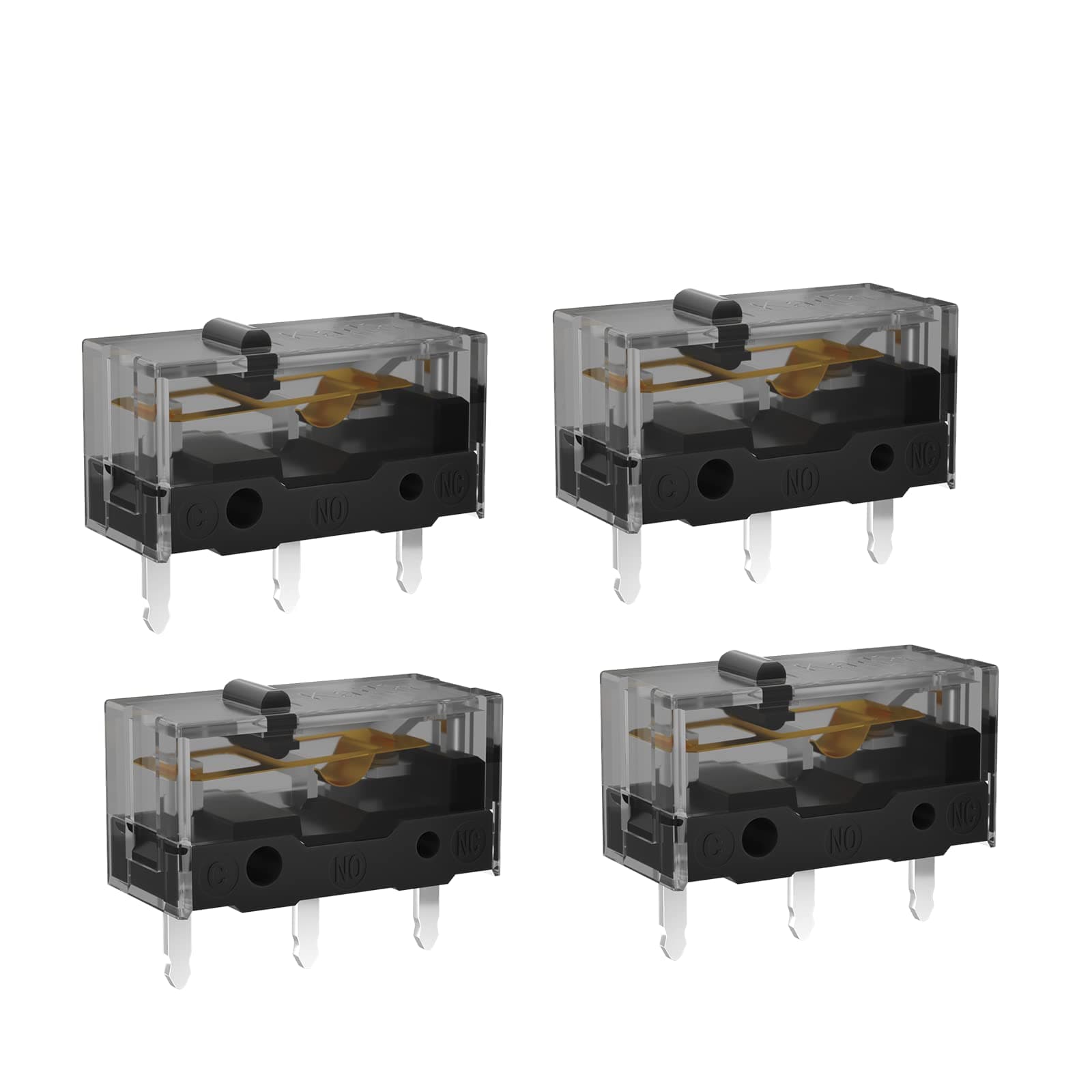 KAILH GM4.0 GM8.0 Micro Switch 60M 80MLife Gaming Mouse Micro Switch 3 Pin Black Mice Left Right Button GM 4.0 8.0 (Red 4pcs GM4.0)