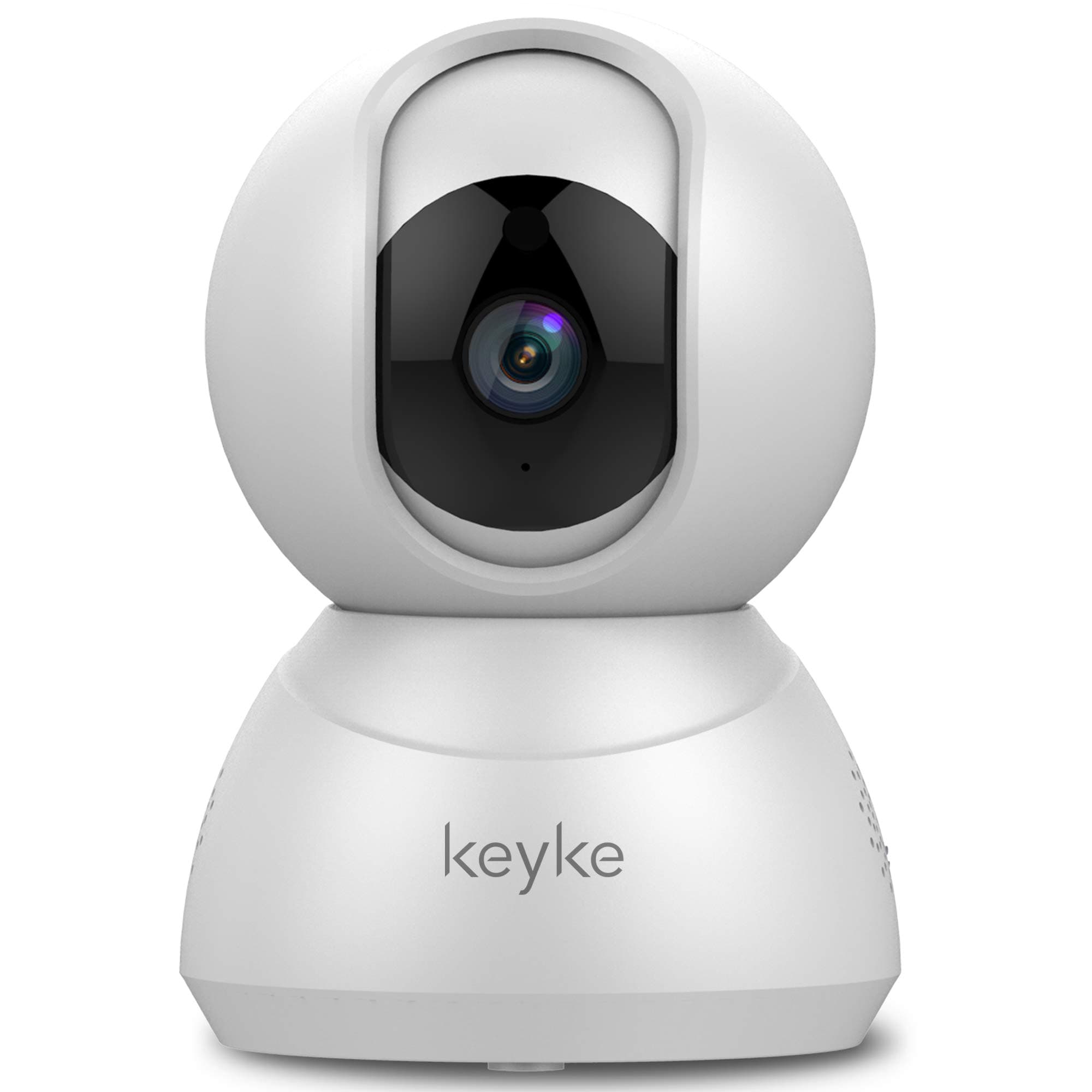 Keyke Dome Camera 1080p, Home Security Camera with Wifi Connection, Night Vision, Pan Tilt Control, Two-way Talk, Motion Detection & Tracking, Cloud Service Available - iOS/Android App