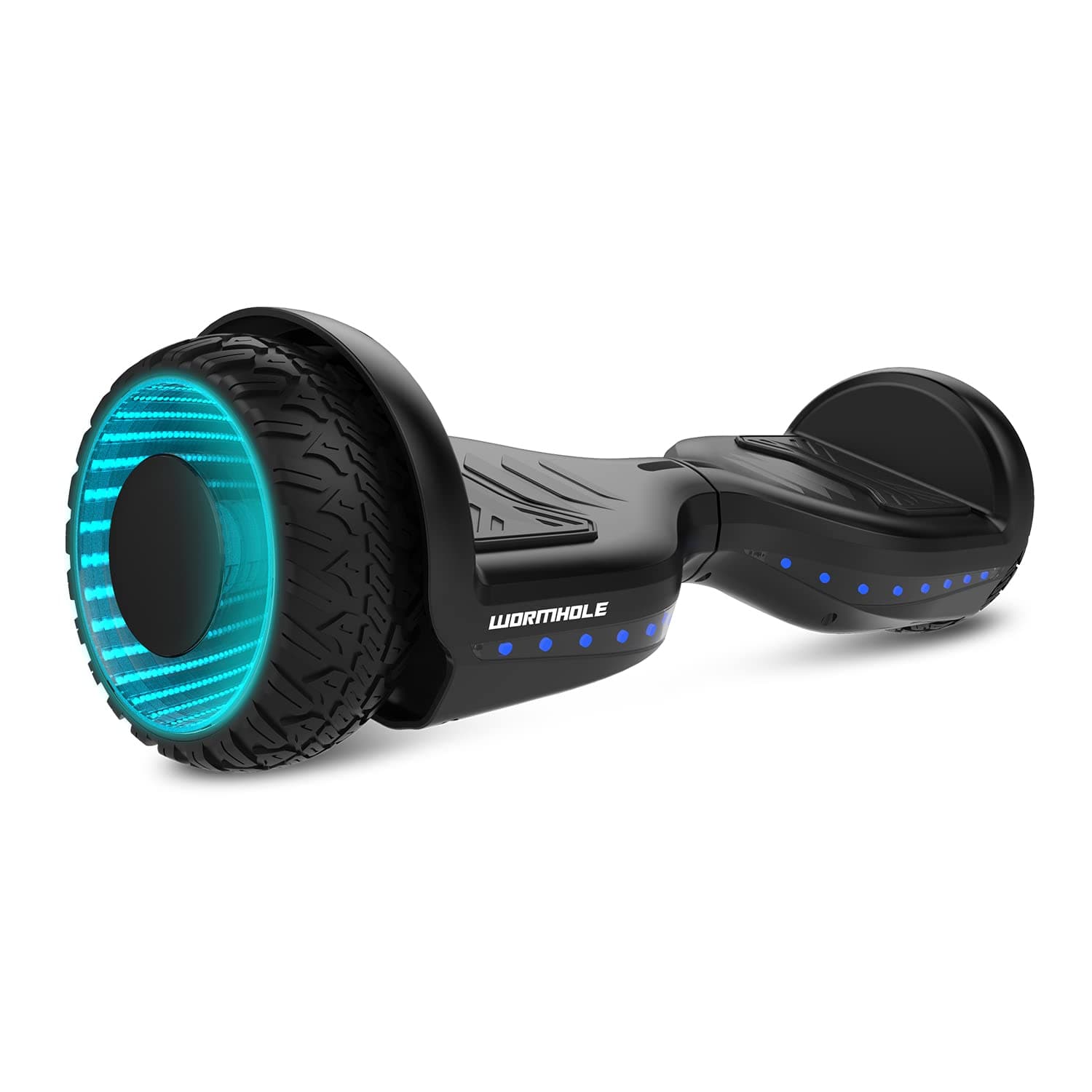 WORMHOLE Hoverboard with Bluetooth Speaker, 6.5" Shining All Terrain Wheels and Vibrant LED lights, UL2272 Certified self balancing scooter with complimentary hover board bag and Range up to 12km/h