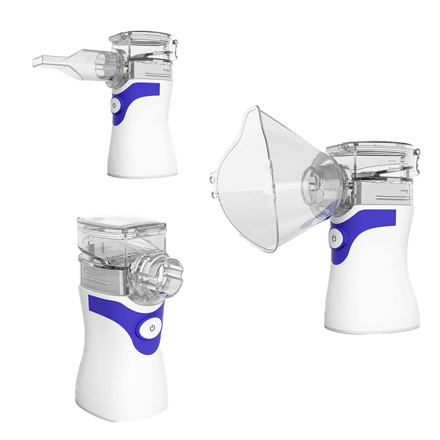 REEMEX Nebulizer, Handheld Atomizer Nebulizer Portable Nebulizer Machine for Travel Home Use, Personal Steamer Inhalers for Breathing Problems,Grey