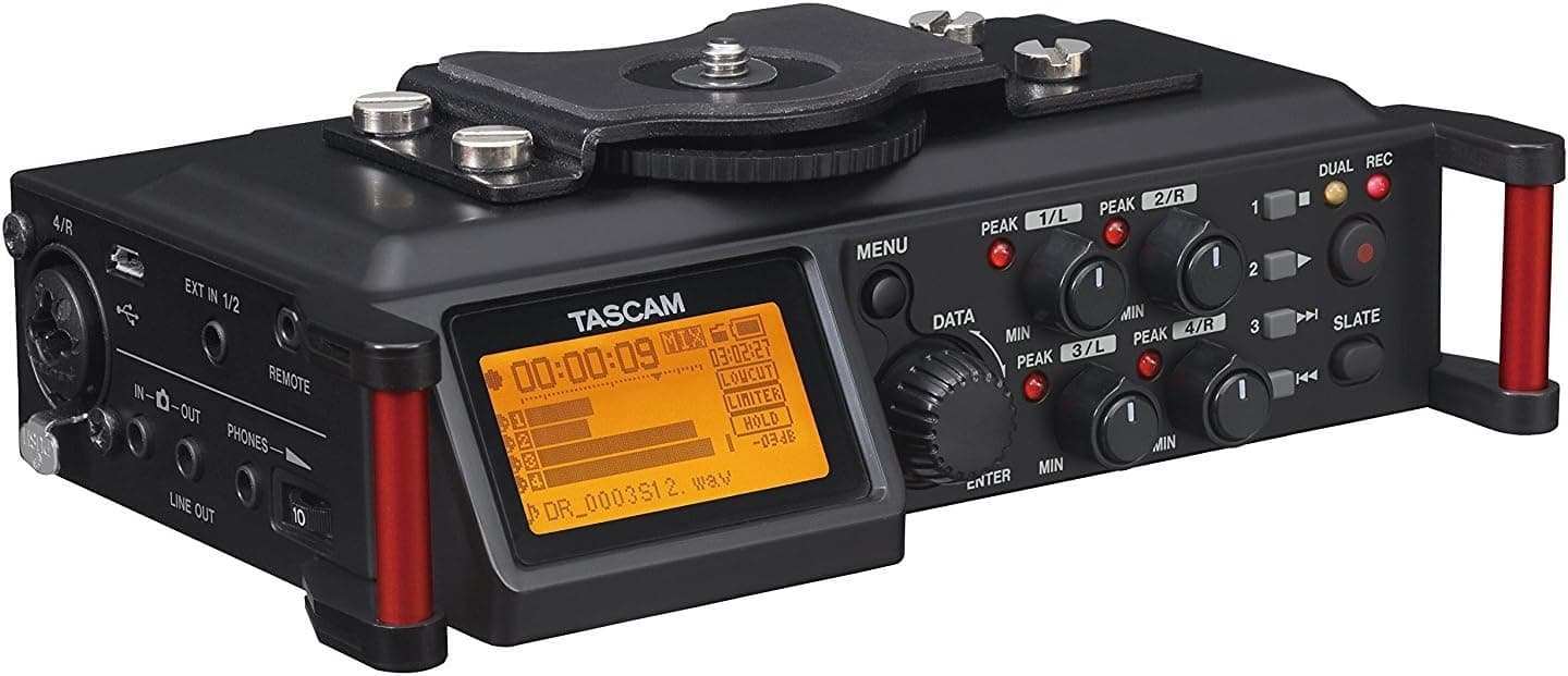 TASCAM DR-70D 4-Channel DSLR Audio Recorder