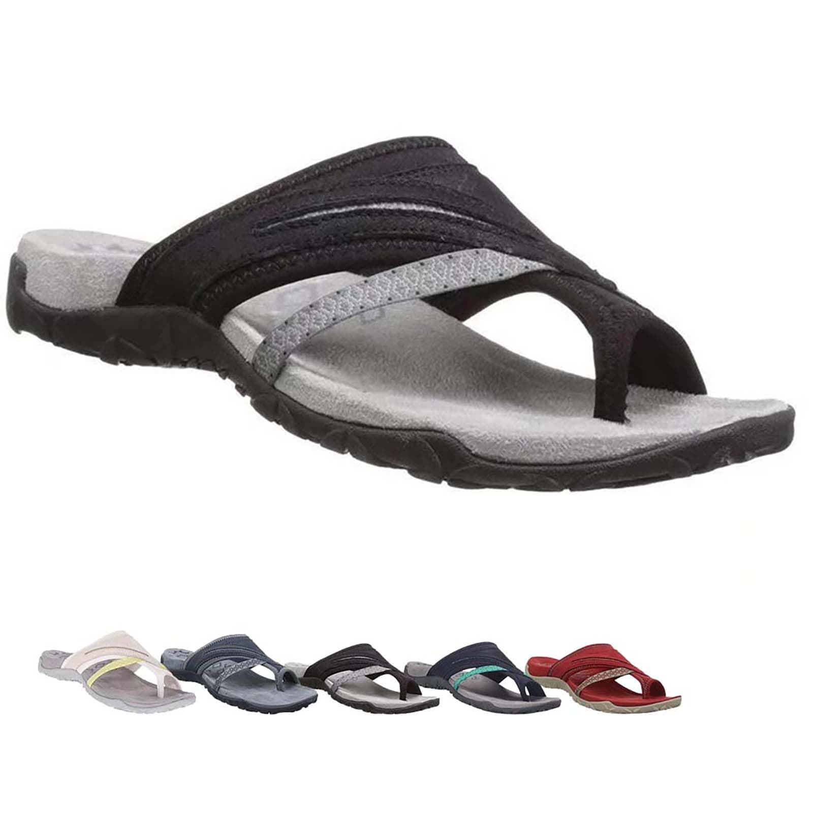 Comfortable Breathable Mesh Flip Flops Arch Support Toe Ring Sandals Orthopedic Bunion Platform Slippers