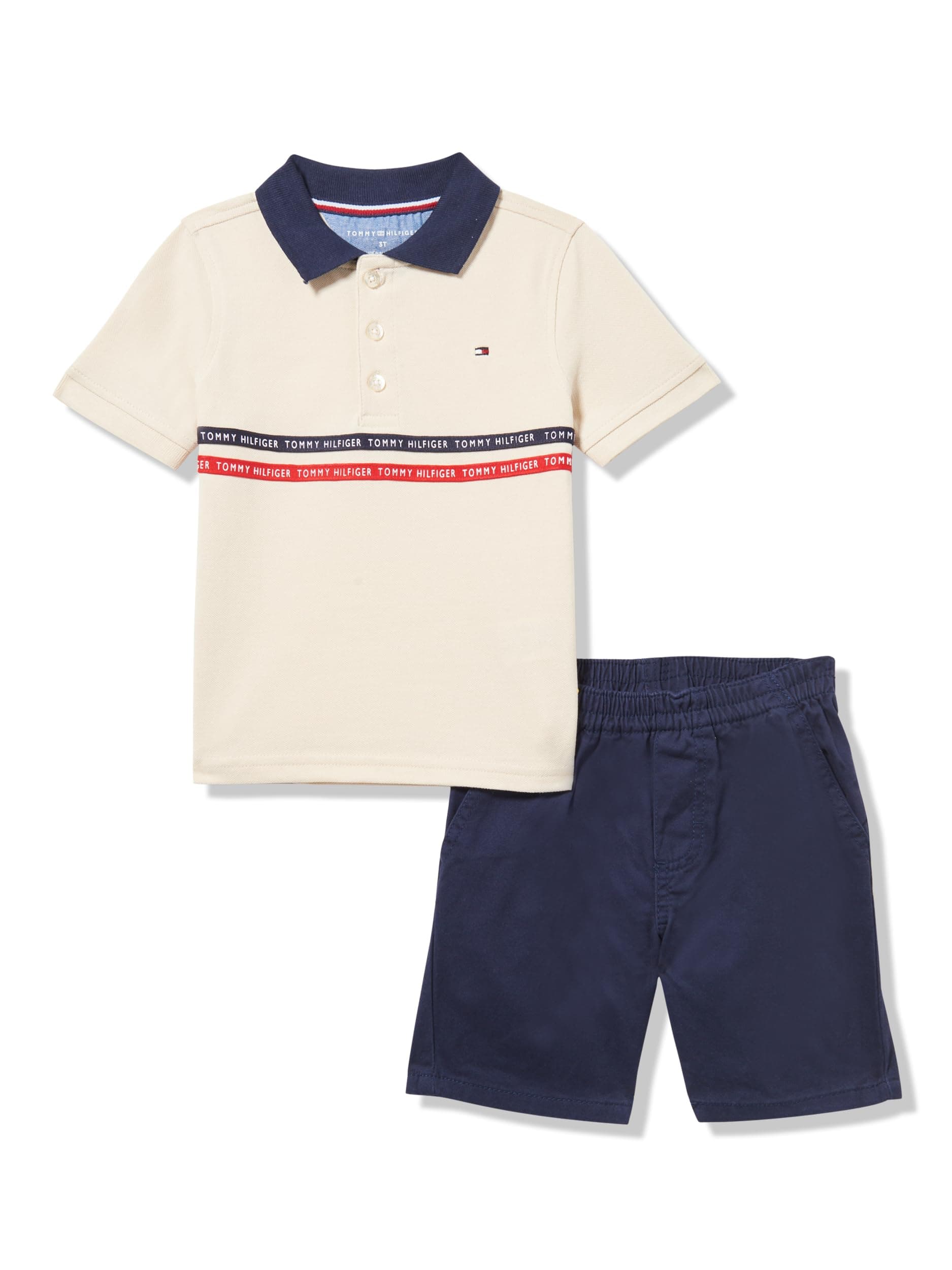 Tommy Hilfiger boys 2pc Polo Short Set