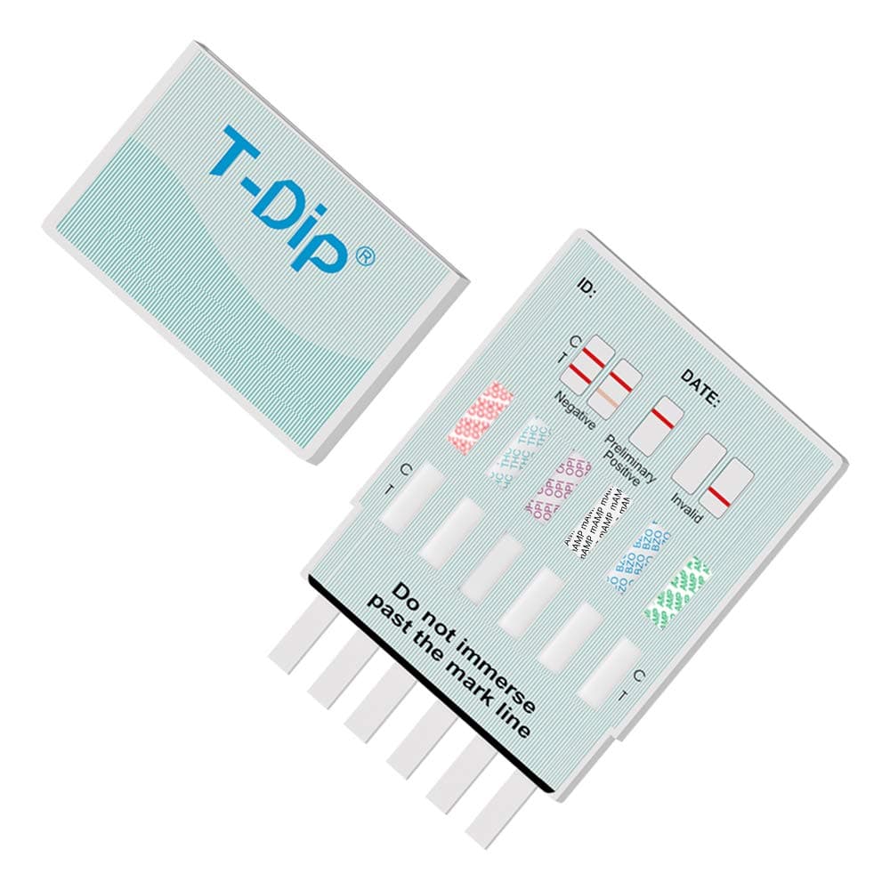 Prime Screen [25 Pack] 6 Panel Urine Drug Test Kit (THC-Marijuana, BZO-Benzos, MET-Meth, OPI, AMP, COC), WDOA-264