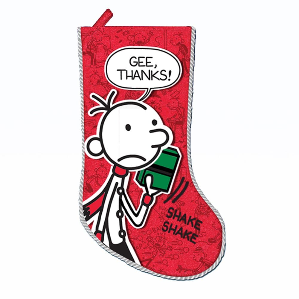 Kurt Adler 19-Inch Wimpy Kid Printed Applique Stocking