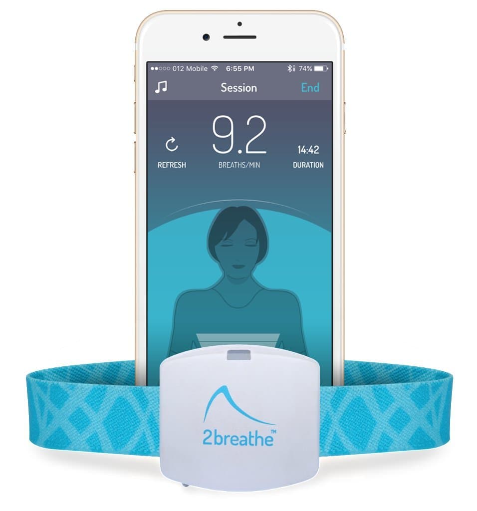 2breathe Sleep Inducer - Sleep Sound System. Smart Device and Mobile App to Induce Sleep. Guides You to Slow Breathing with Prolonged Exhalation Using Sounds. Natural Sleep Therapy Machine