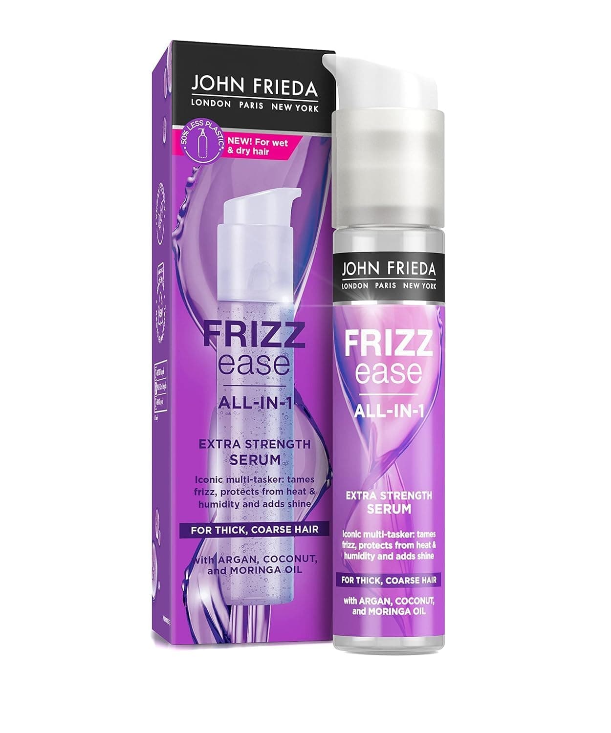 Frizz-Ease Extra Strength 6 Effect Serum, 1.69 Ounce (3 Pack)