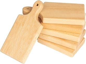 Woodla Tiny Charcuterie Boards 6 Pieces Mini Cutting Board Set Party Favors (...