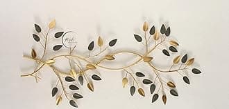 RIZIK STORE Metal Abstract Figures Wall Sculpture For Home Décor-Multicolor, 64.5 Cm