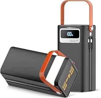 Portable Power Bank Station 99Wh Outdoor Generator with Flashlight LCD Display Backup Phone Battery Pack Portable PD Fast Charger for Laptop Cellphone Travel Camping Home Use