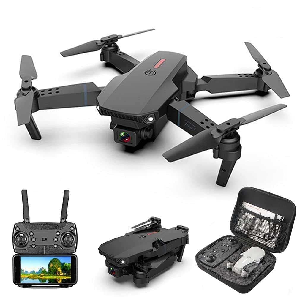 Drone with Dual Camera FPV System and 4K 1080P HD Video Recording, Wifi Remote Control, Altitude Hold, Headless Mode, and One-Key Takeoff/Landing