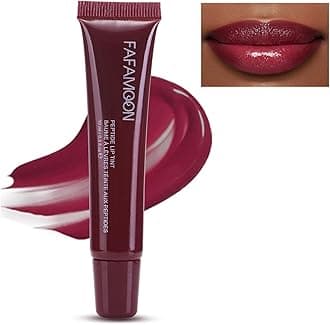 Glowy Balm Plumping Moisturizing for Dry Cracked Lips, Hydrating Mask Butter Nourishing Care Treatment Glossy Finish Non-sticky Tinted (03# Raspberry Jelly)