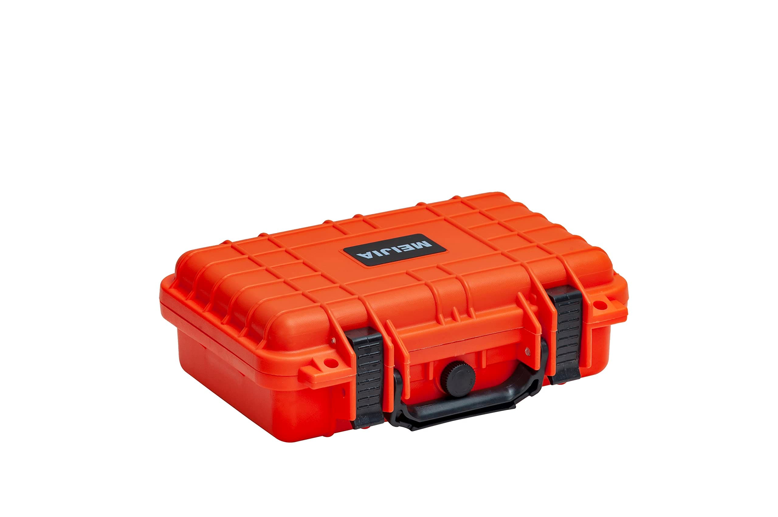 MEIJIA Portable All Weather IP67 Waterproof Protective Hard Case, Small Camera Case,Dry Case with Customizable Foam,Fit Use of Drones, Camera,Equipments, 11.65 ”x8.35”x3.78” (Orange)