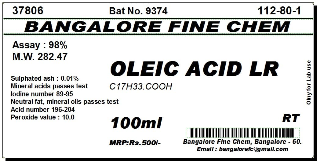 OLEIC ACID LR - 100ml