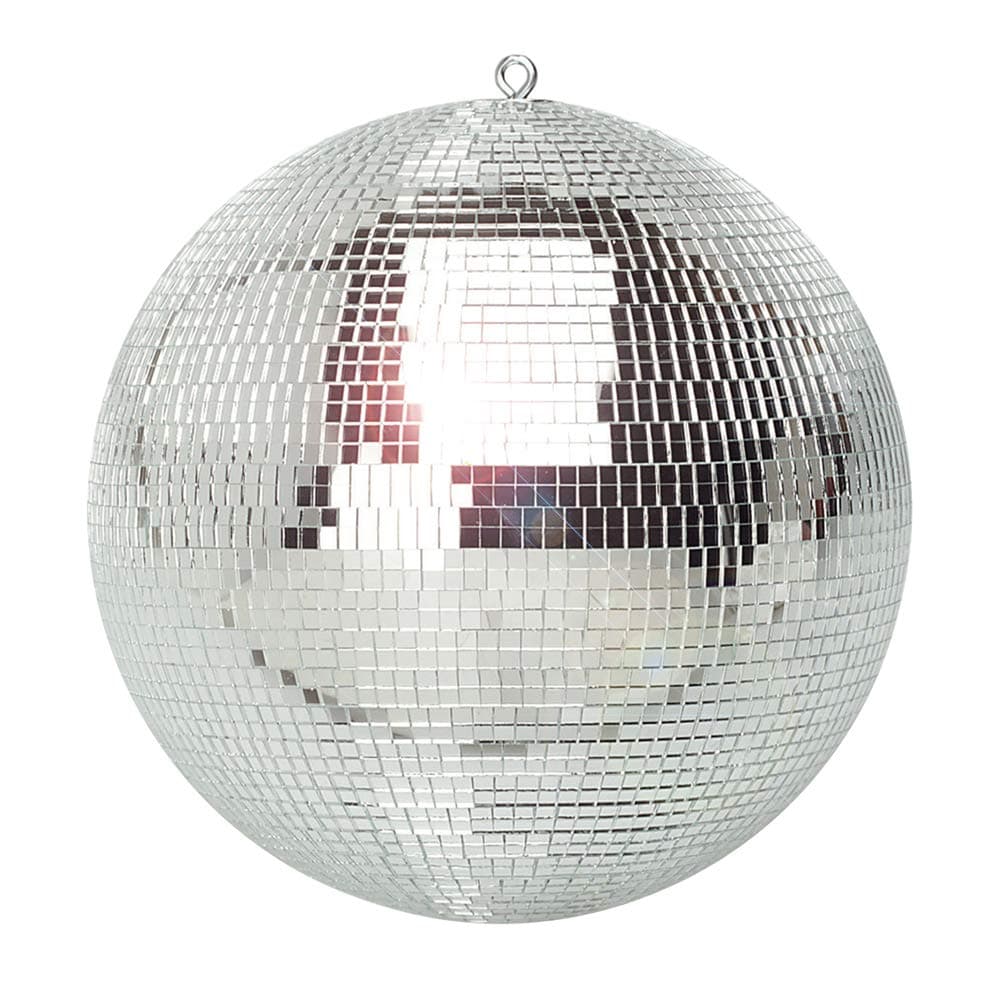 12-Inch Silver Disco Ball, Durable Mirror Glitter Sphere with Premium Reflective Shards, Ideal for DJs, Party Venues, Dance Floors, Sparkling Visual Effect Lighting Decor