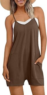 AUTOMET Womens Rompers Jumpsuits Summer Vacation Beach Outfits 2026 Shorts Overalls Jumpers Loose Casual Soft Fashion Clothes