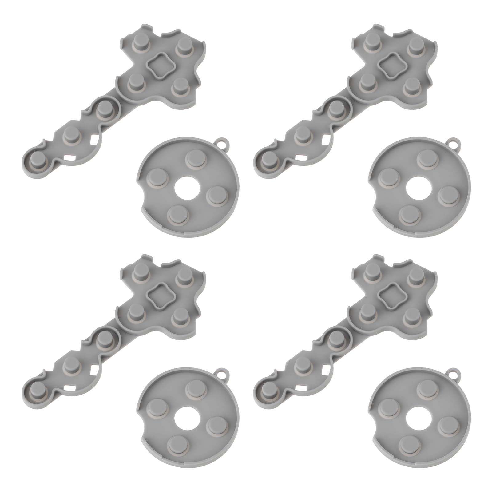 4 Set Game Console Controller Buttons Conductive Adhesive Pads Compatible with XBOX360 Controller