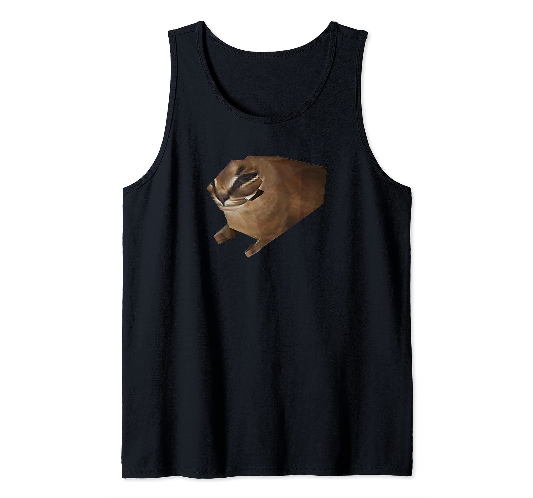 Big Floppa Meme Low Poly Floppa Meme Cat Tank Top