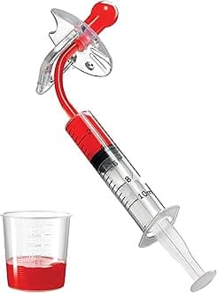 Baby Medicine Syringe Pacifier for Oral Feeding, Liquid Baby Medicine Dispenser, Newborn & Infant Pacifier Medicine Dispenser, Baby Essentials Medicine Pacifier Dispenser Infant (1 Pk)