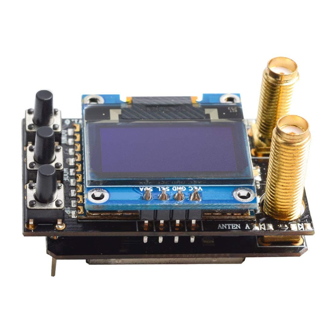 AKK Diversity RX 5.8G 80CH FPV Receiver Module Built-in Low Power Buzzer SMA Female Diversity Receiver with Two RX Modules Compatible with FatShark Goggles