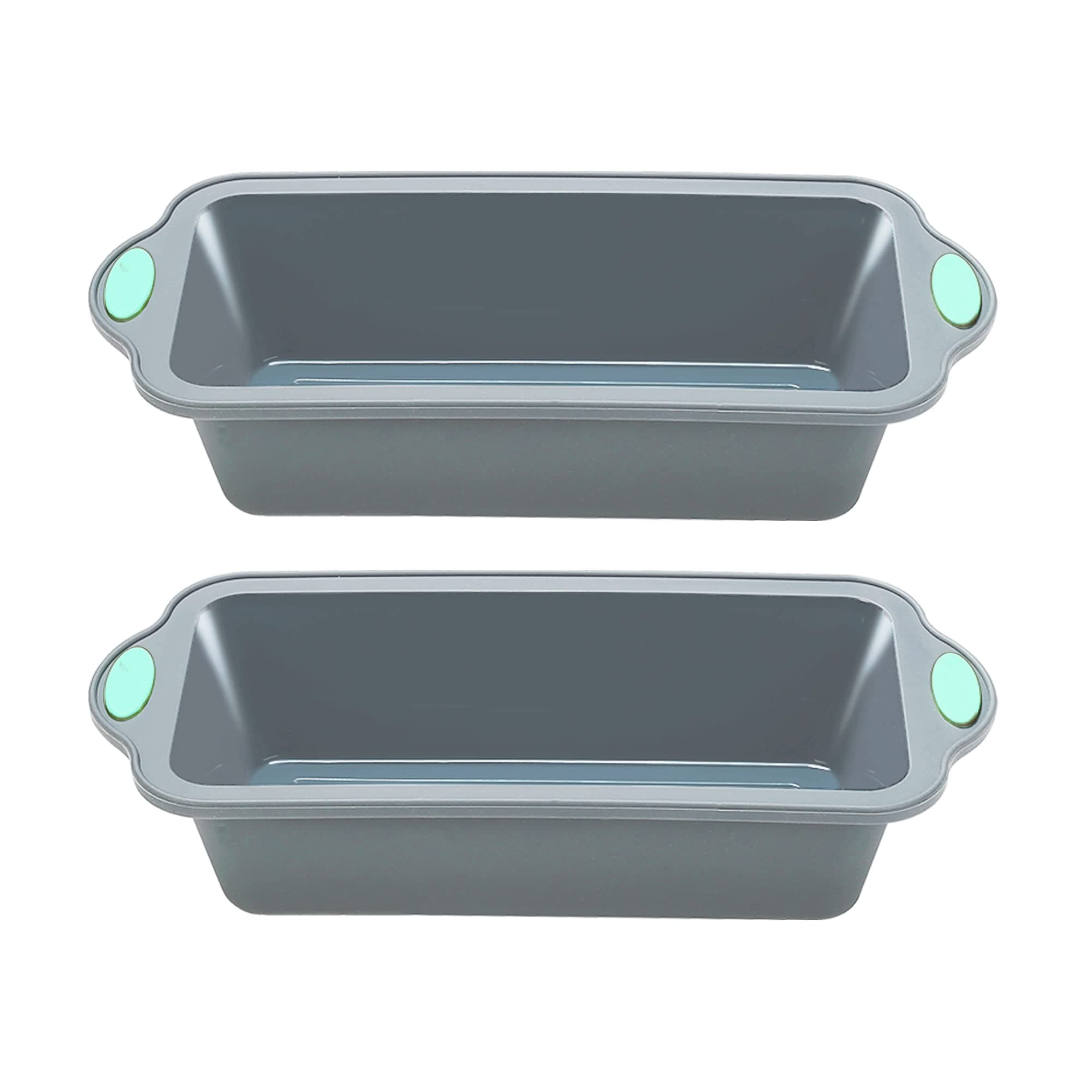 To encounter 9 Inch Silicone Bread and Loaf Pan, 2 Pack Food Grade Nonstick Silicone Molds for Baking Banana Bread, Meat Loaf, Pound Cake, with Metal Reinforced Frame More Strength