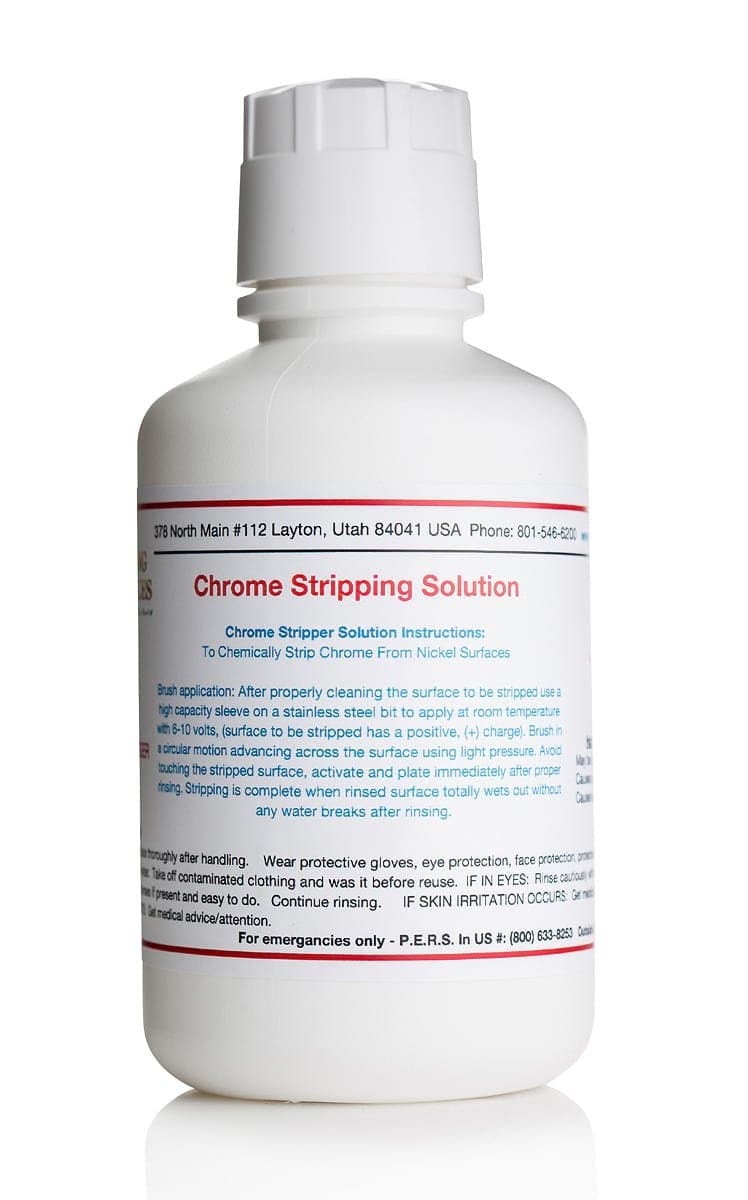 500 mL Chrome Stripping Solution - Electroplating Solution - (16 oz)