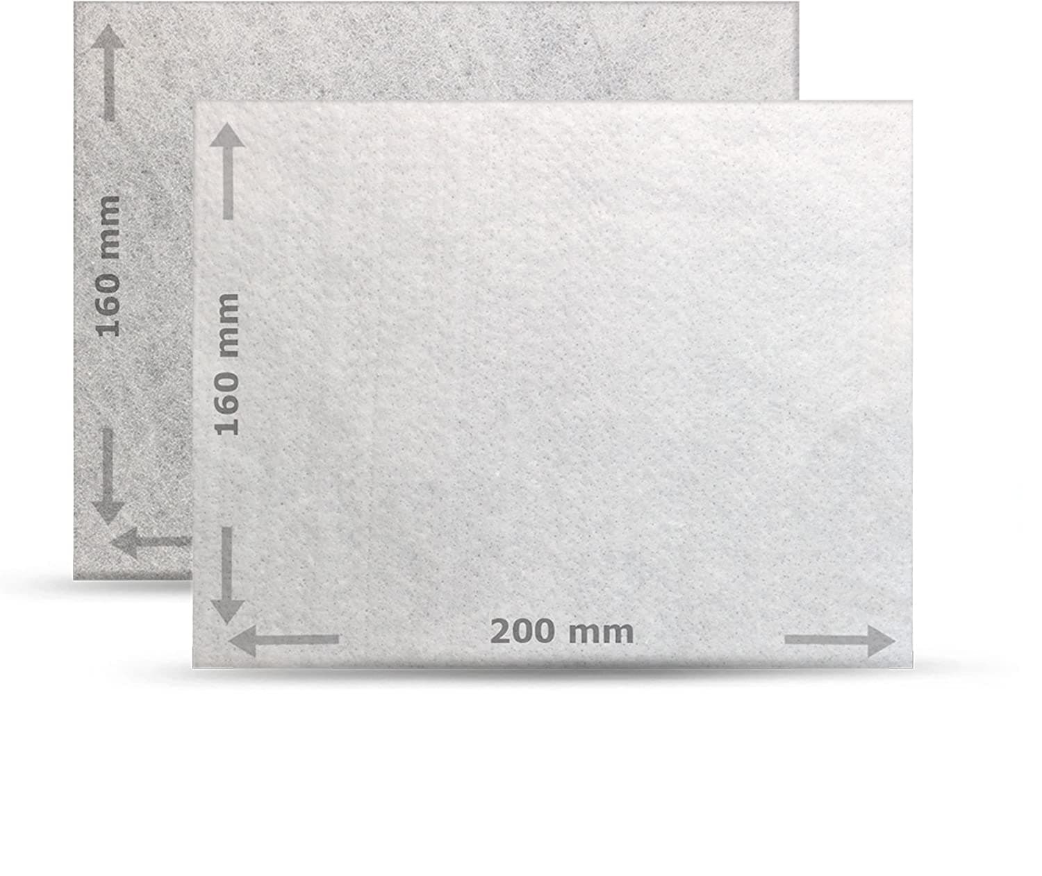 CleanMonster universal vacuum cleaner motor protection filter and micro filter, can be cut to size, white, includes: Pack of 2.