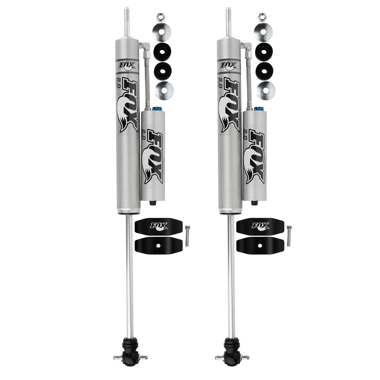 Fox 2.0 Performance w/CD Reservoir Shocks F Pair for 97-06 Wrangler 4WD TJ LJ