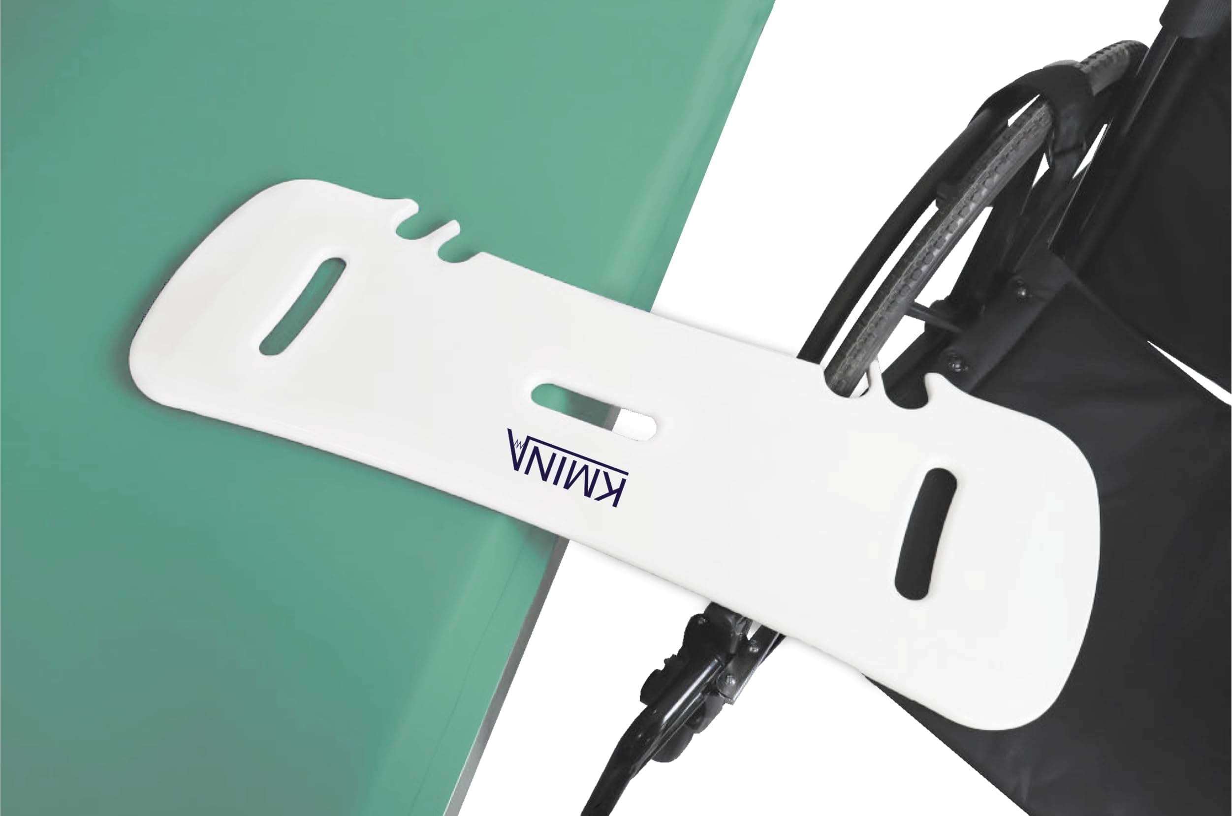 KMINA Transfer Board for Disabled, Slide Board with Handle, Device for Transferring Patient from Wheelchair to Car or Bed