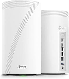 Deco 7 Elite BE95 BE33000 Quad-Band WiFi 7 Whole Home Mesh System - Up to 7800 Sq.Ft w/AI-Driven Smart Antennas, 10G Multi-Gig Ethernet Ports, Replaces Router and Extender (2-Pack)