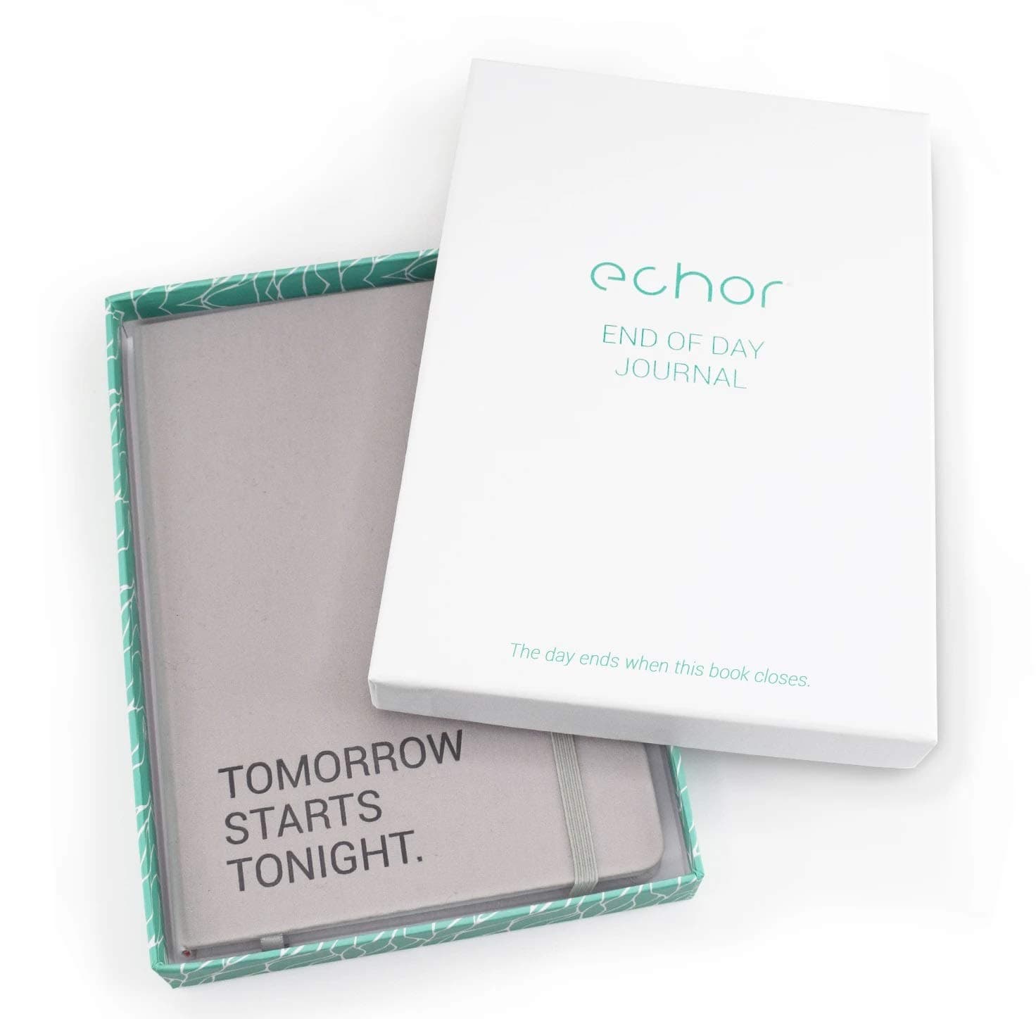 Echor ‘End Of Day’ Wellness Journal, A5 Self Care Notebook - Practise nightly gratitude, reflections and affirmations for mental health and stress relief