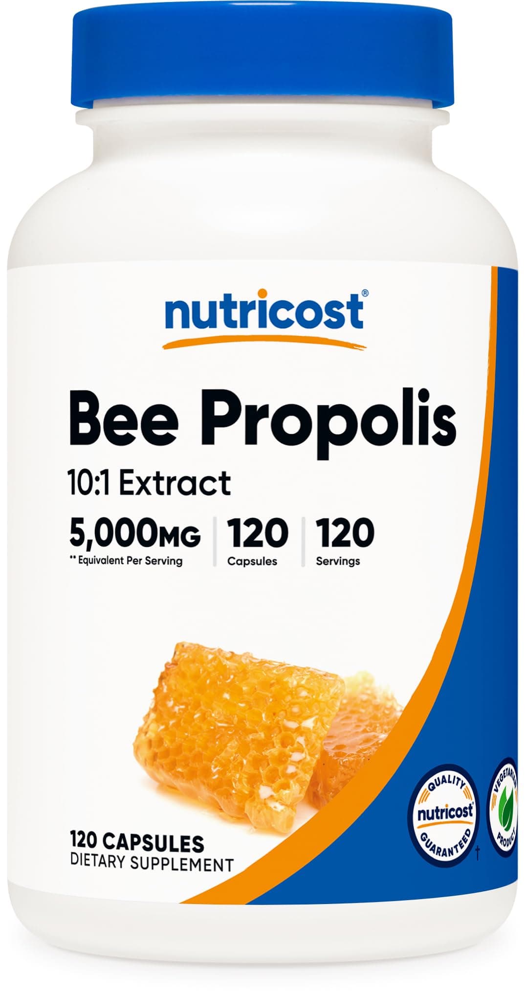 Nutricost Bee Propolis Extract 120 Capsules for 120 Servings Per Bottle - Gluten Free and GMO Free, Vegetarian Dietary Supplement