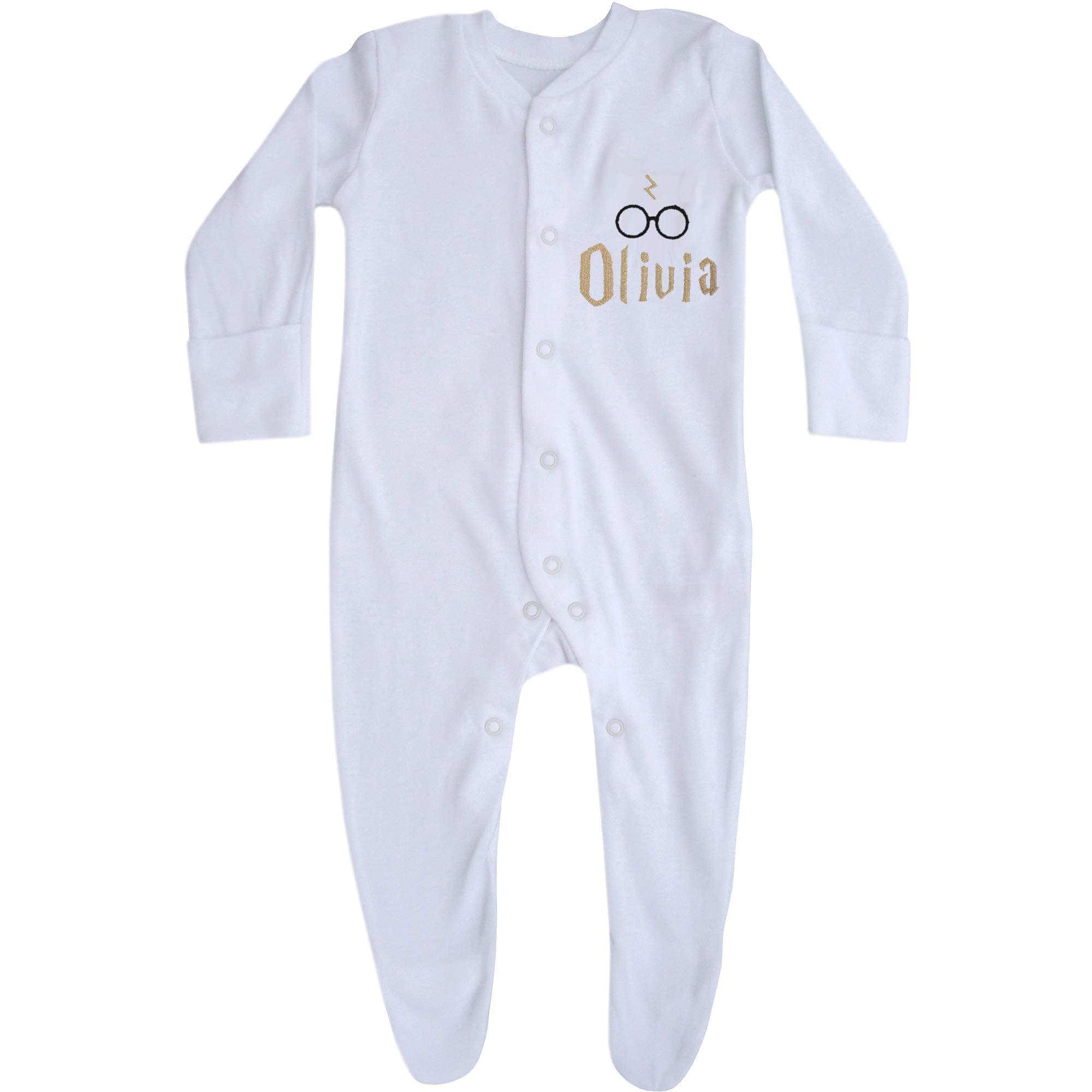 TeddyTsPersonalised Baby Wizard Sleepsuit