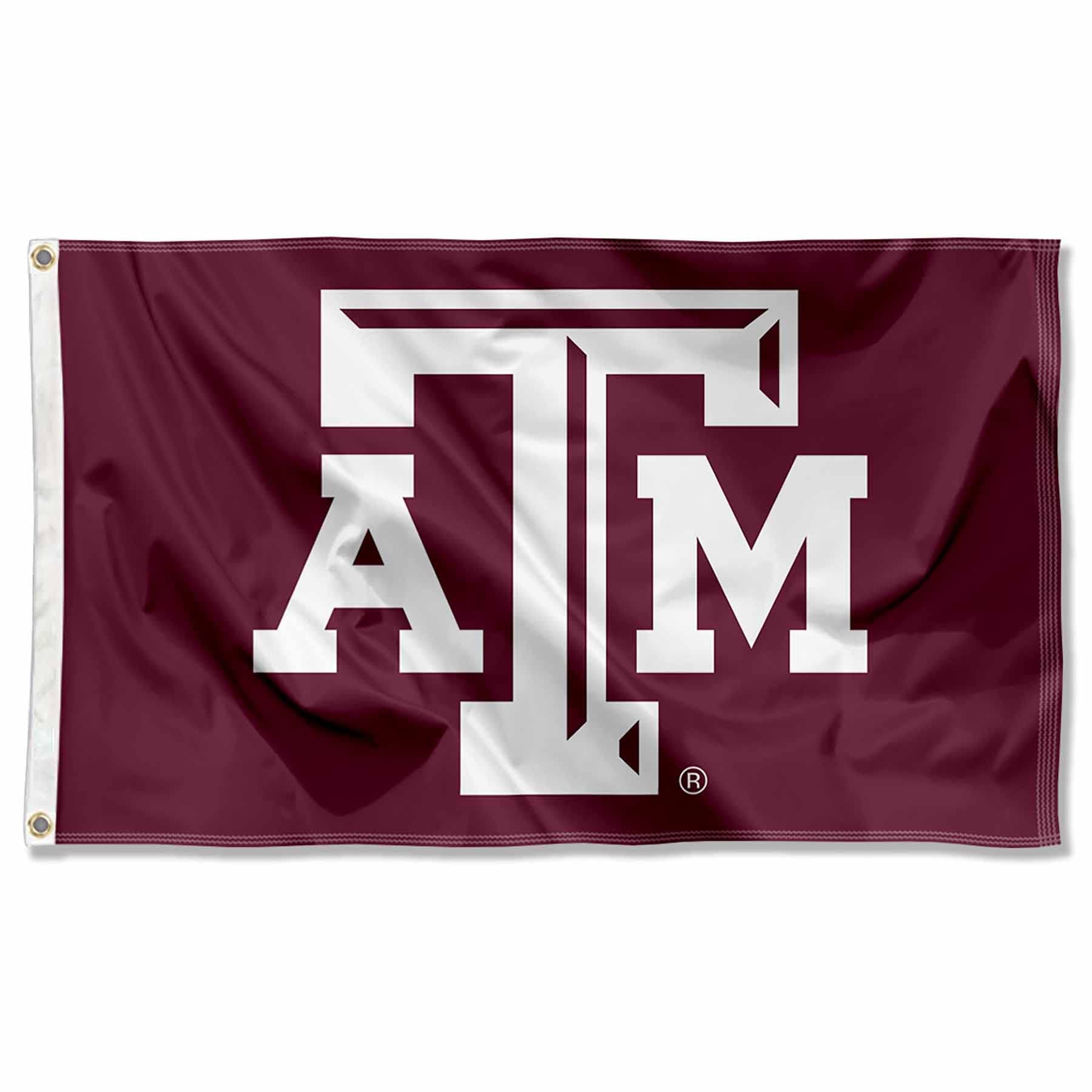 Texas A&M Aggies Beveled Logo Flag