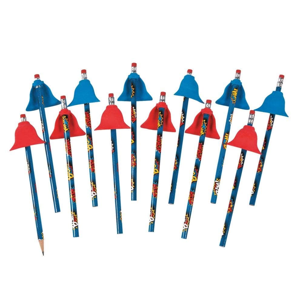 Fun Express Superhero Pencil with Cape - 12 Pieces