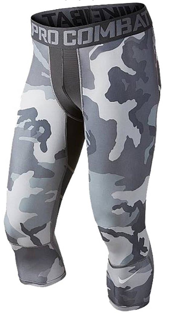 NIKE Mens Pro Combat Hypercool Compression Tights, Grey, Med, 811617 064