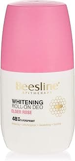 Whitening Roll-On Fragrances Deo Elder Rose Deodorant, 48 Hours Anti-Perspirant, Deodorizing, Soothing, Alum Rock, Bee Propolis Teflose for Skin Ecology, 50ml