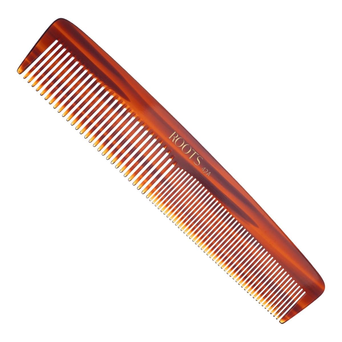 ROOTS Classic Comb | Dual Teeth For Styling & Detangling | Rounded Teeth prevent Hair damage | For Women with Straight, Long, silky, Wavy Hair | Wet & Dry use | Length - 8.9 Inch | Model No - 42A