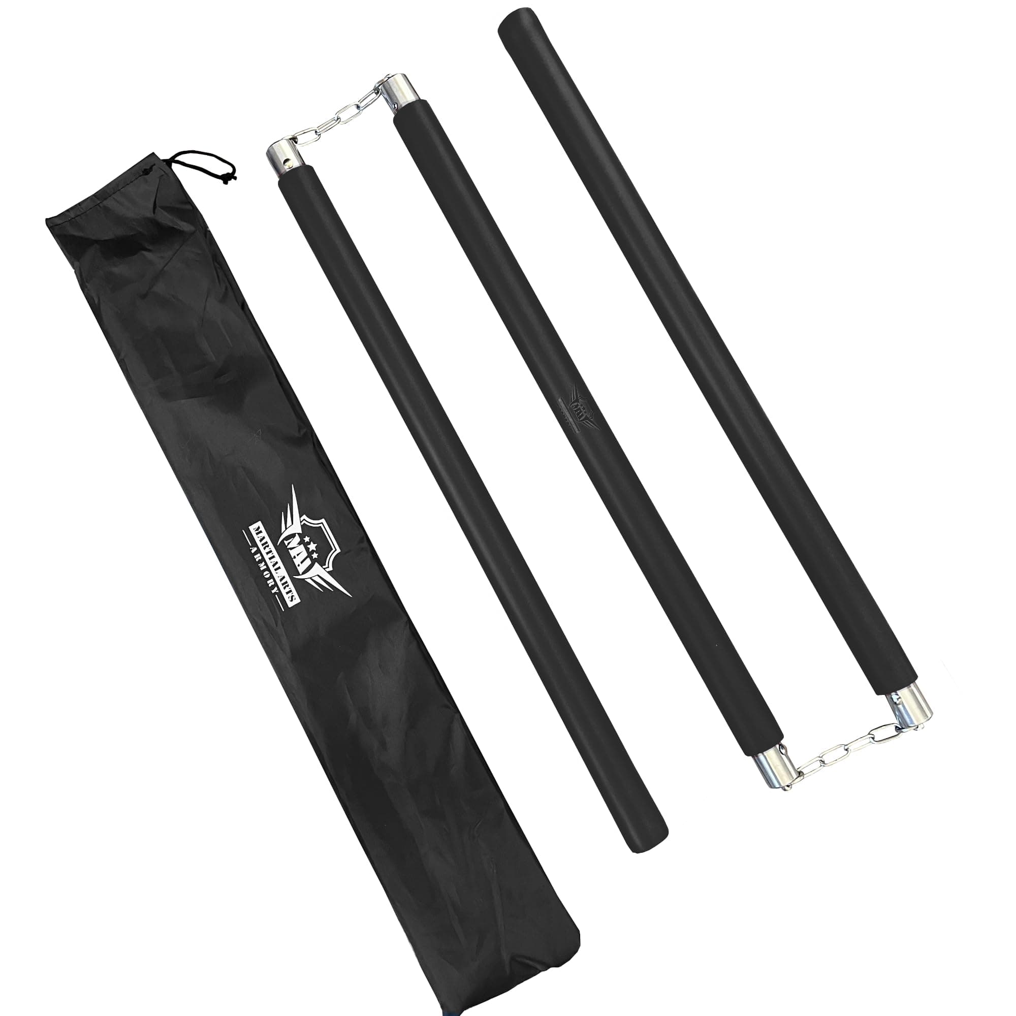 - Foam Padded Three Section Bo Staff for Safe Practice Training with Carry Bag Case