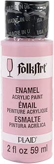 FolkArt Enamel Glass & Ceramic Paint in Assorted Colors (2 oz), 4003, Baby Pink