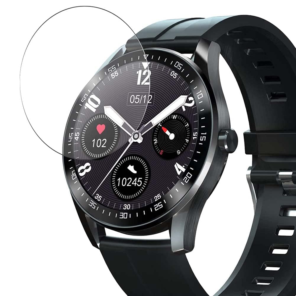 Vaxson 3-Pack Tempered Glass Screen Protector, compatible with ZOLUIKIS Z5 1.3" Smart Watch Smartwatch, 9H Protective Guard Film Protectors New Version