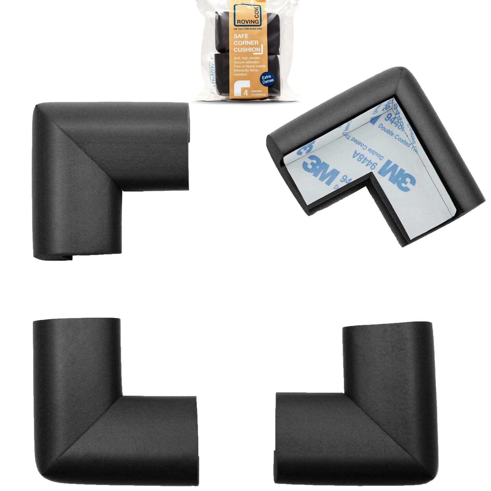 Roving Cove HeftyFit Corner Guards - 4 Large Corners