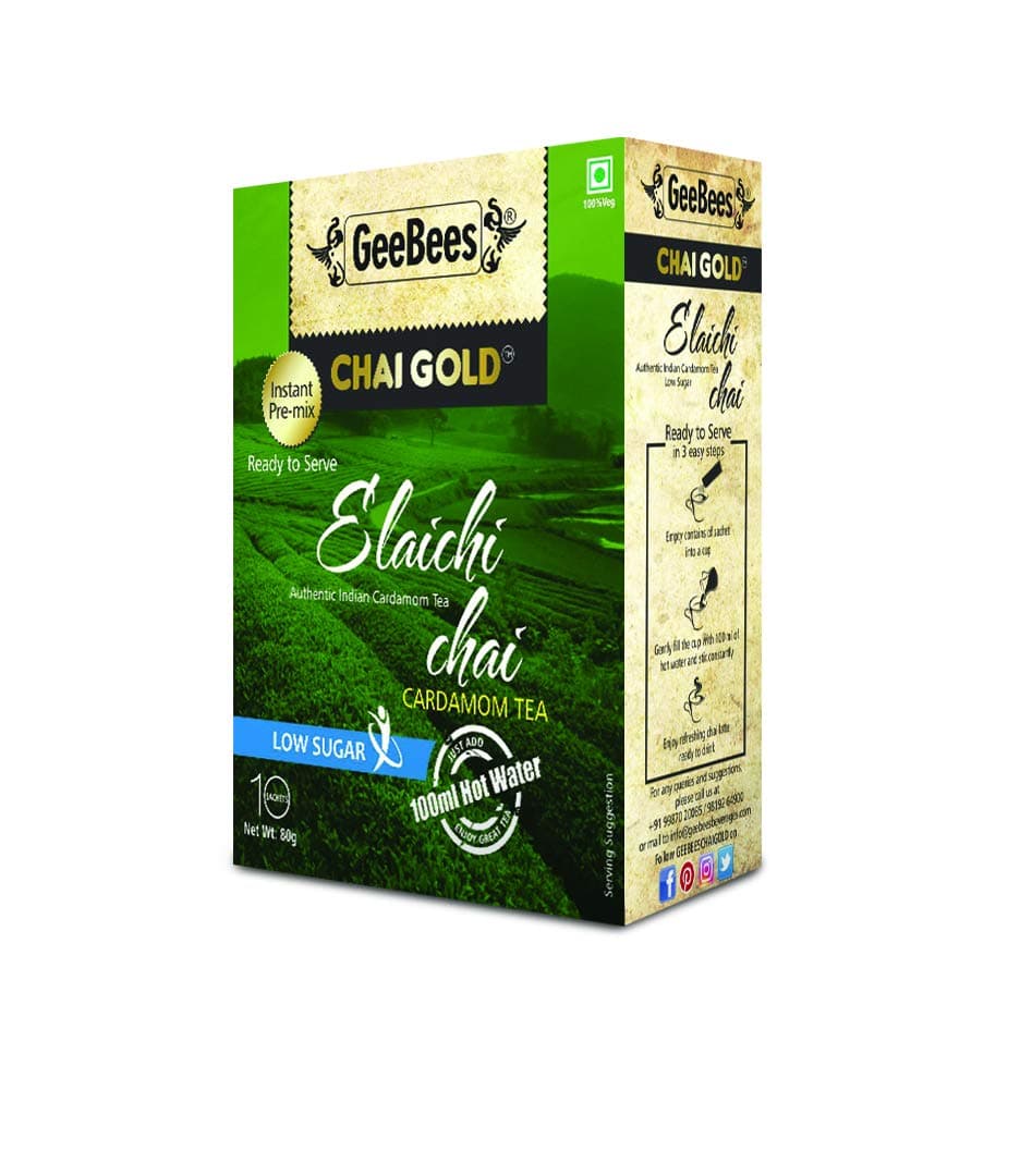 Instant Premix Elaichi Tea Low Sugar 80g