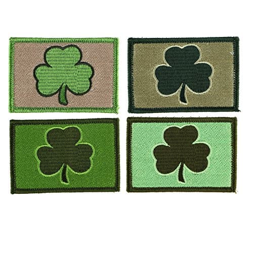 Tactical Patch : Subdued Irish Clover Flag (Pack of 4)