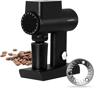 TIMEMORE Sculptor 064S Flat Burr Coffee Bean Grinder, Electric Espresso Grinder with Stepless Coarseness Adjustment, Suitable for Pour over, French Press, Cold Brew - Black