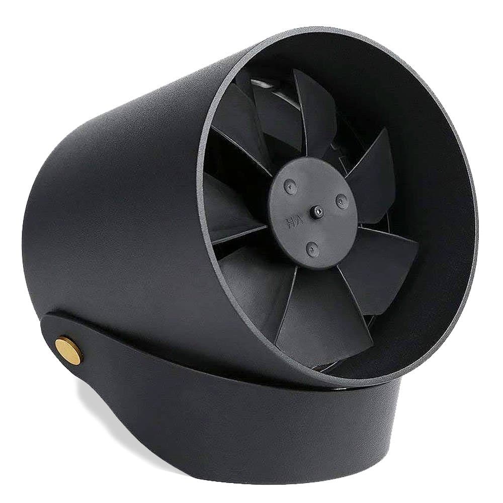 Oroshi Desk Fan With USB - Smart Quiet USB Powered Premium Touch Control Fan - 4 inch - With Handle - Black
