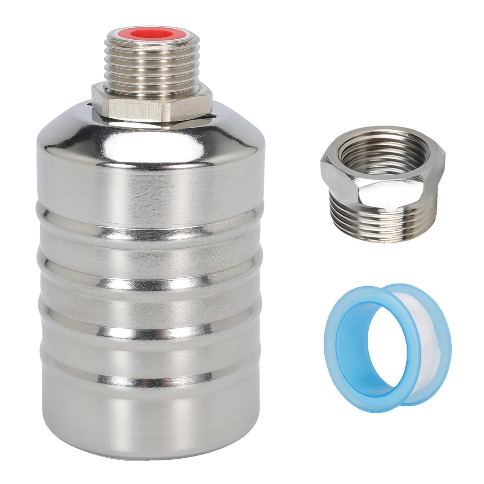 3/4'' Auto Fill Shut off Water Tank Float Valve, 304 Stainless Steel Completely Automatic Water Level Control Floating Valve, Pool Pond Auto Fill Water Tank Trough Float Valve